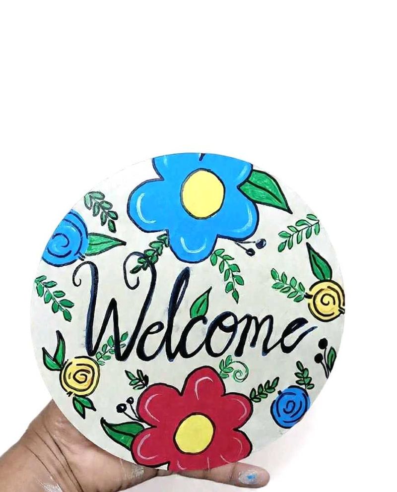 Floral Welcome Sign
