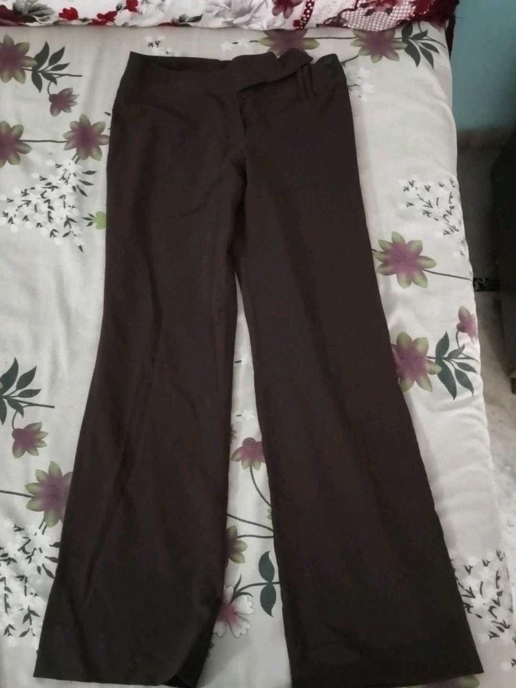 Stylish Brown Wide Leg Pants