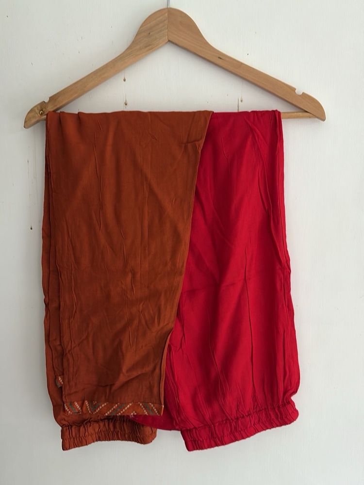 rust &amp; Red pallazos pack of 2