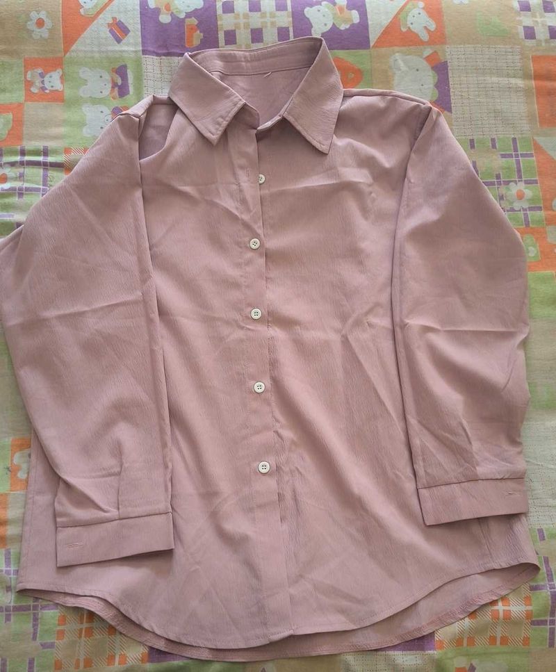 Classic Pink Button-Up Shirt