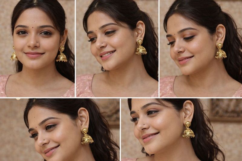 Elegant Gold Style Jhumka Earrings for Women