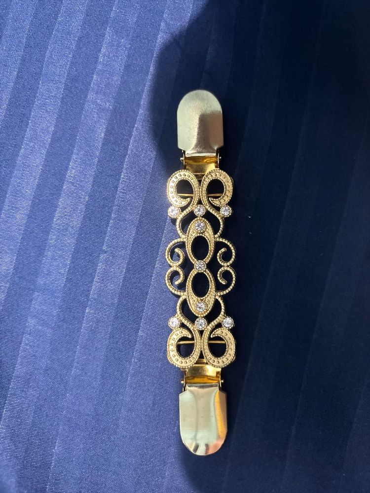Gold Embellished Dress waist cincher Clips