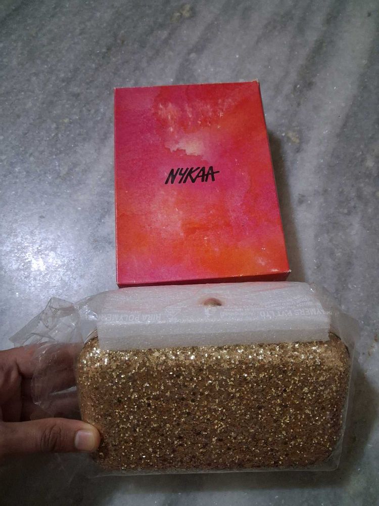 Sparkly Gold Clutch Bag