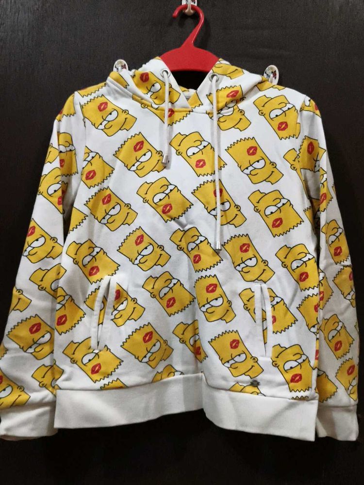 Simpsons Bart Kiss Hoodie