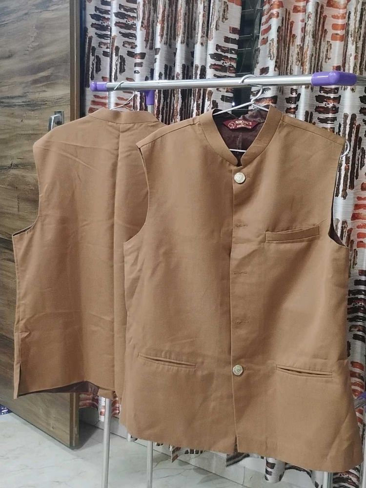 Men's Brown Nehru Jacket