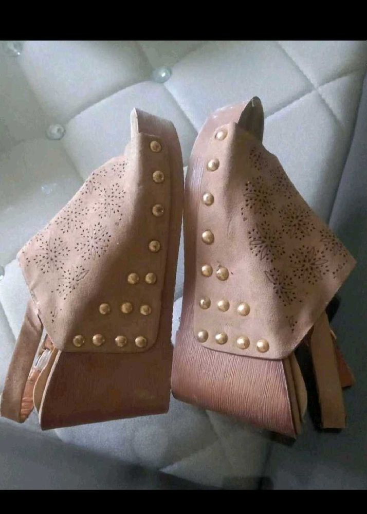 Unique Studded Wedge Sandals