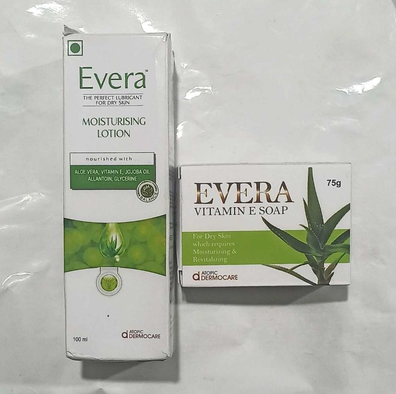 Evera Moisturising Lotion &amp; Vitamin E Soap