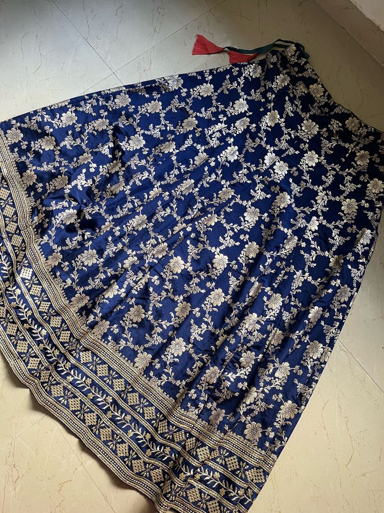 Blue lehenga with blouse