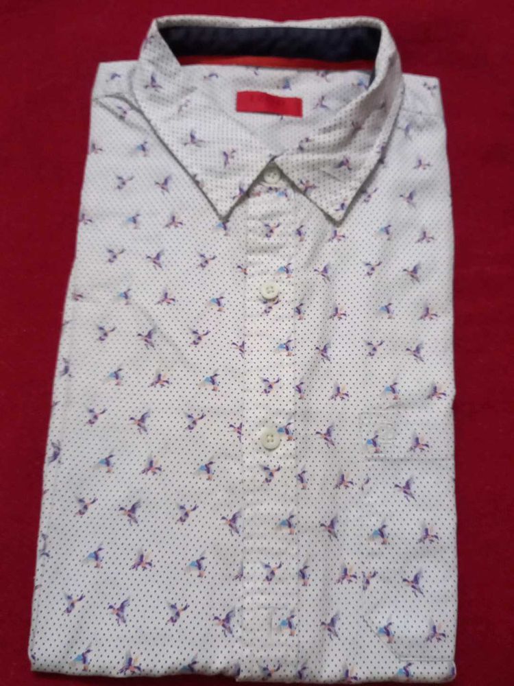 Men's Patterned Casual Shirt twice used top one