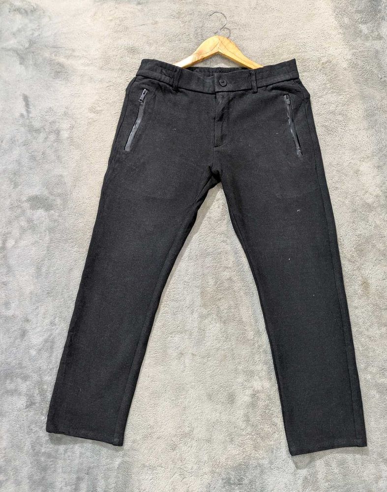 Men's Charcoal Zip Pocket Pants