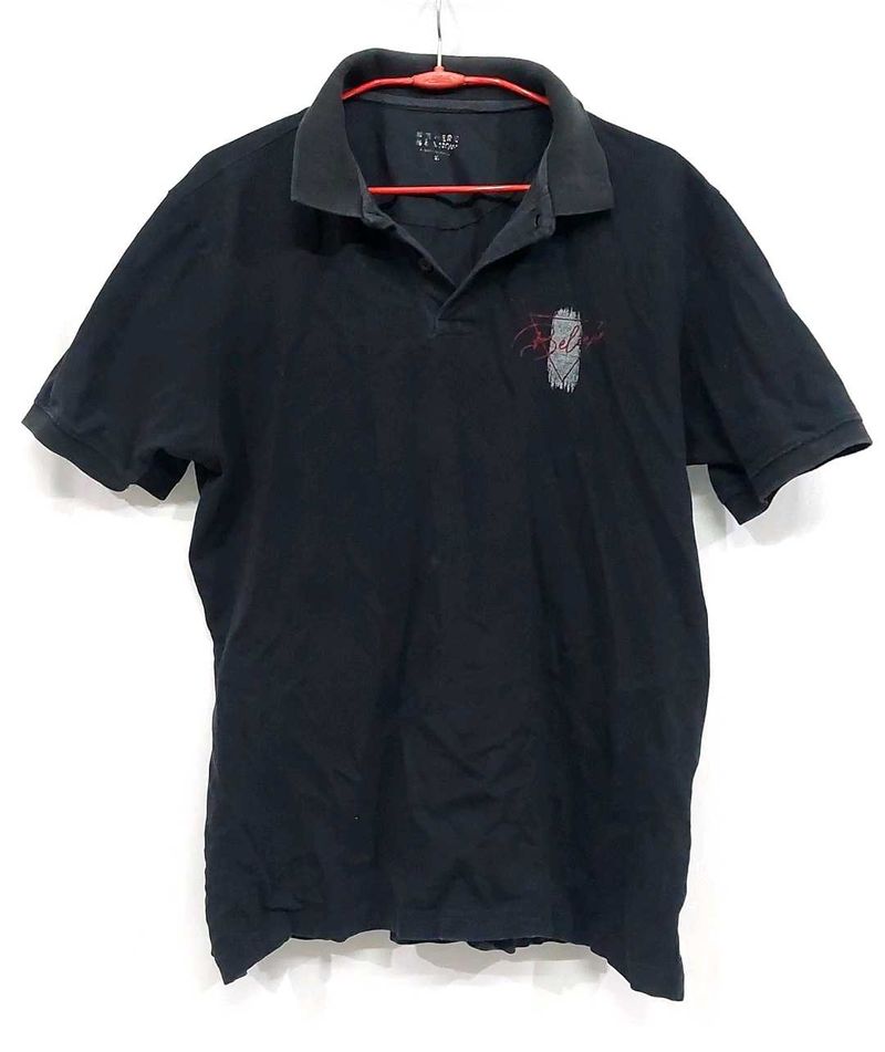 Black Polo T-Shirt