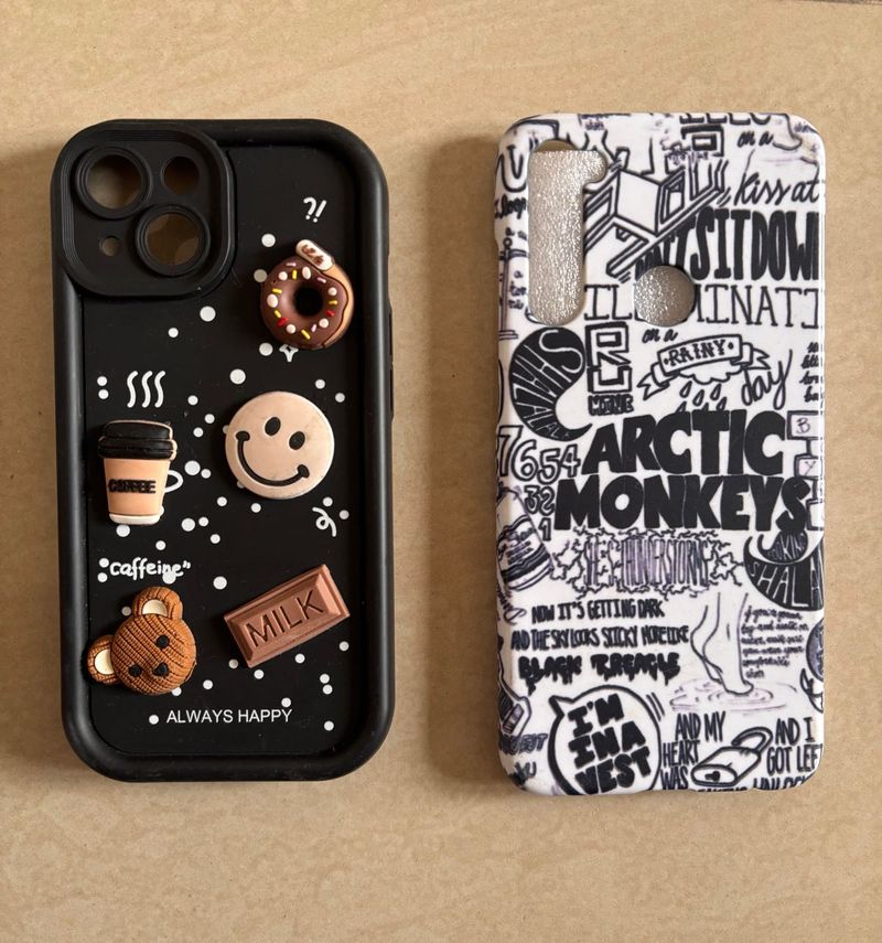 Cute Phone Case Bundle (iPhone 15, redmi note 8)