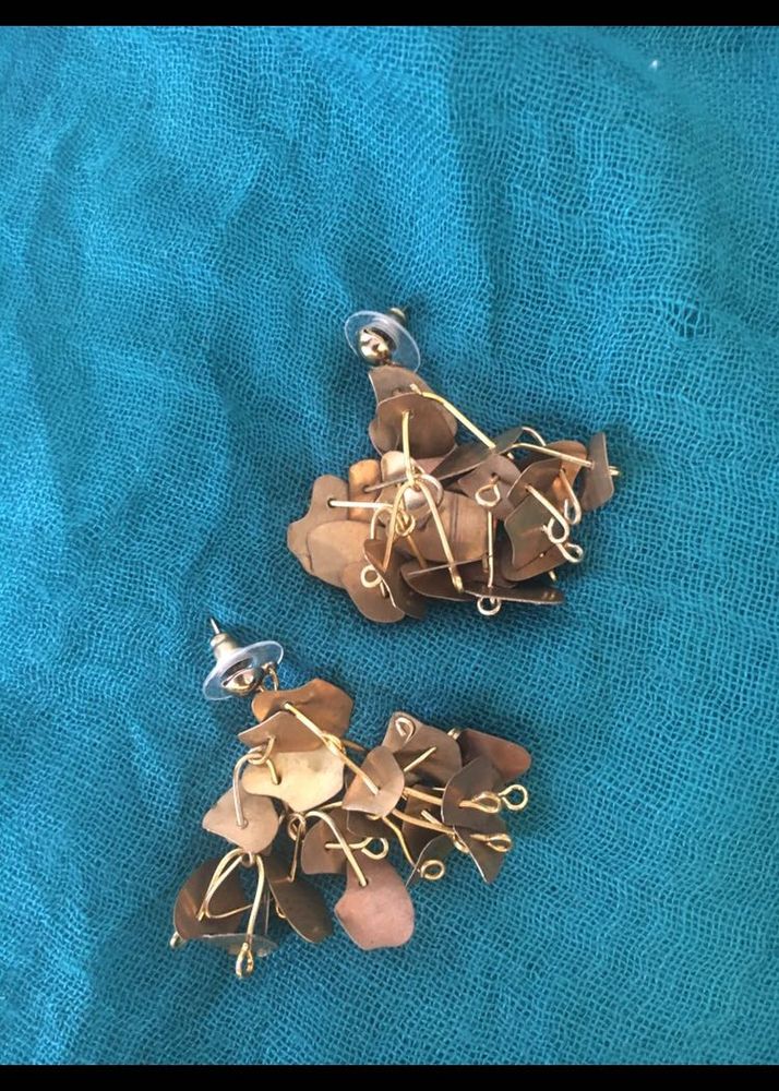 Statement Brass dangle Earrings