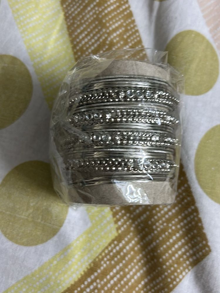 Silver Bangles Set