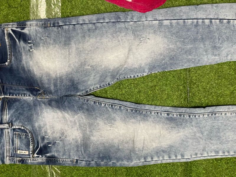 Replay Distressed Denim Jeans