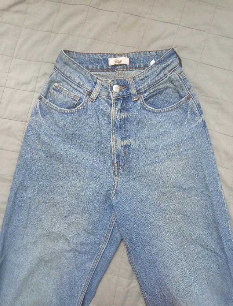 Light Wash Distressed Denim Jeans