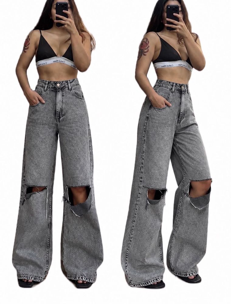 bershka🔥 High Waist JEANS🏴‍☠️