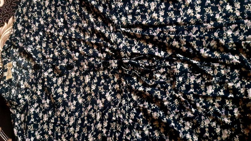 Vintage Floral Print Top