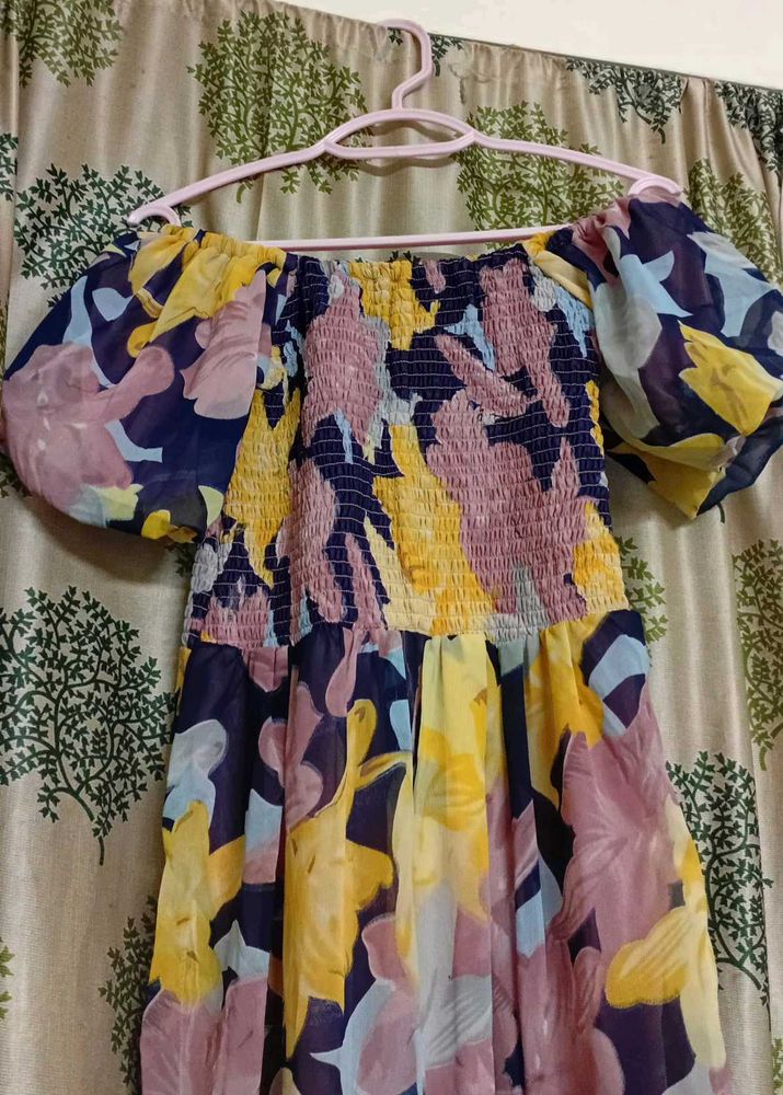 Floral Off-Shoulder Dress