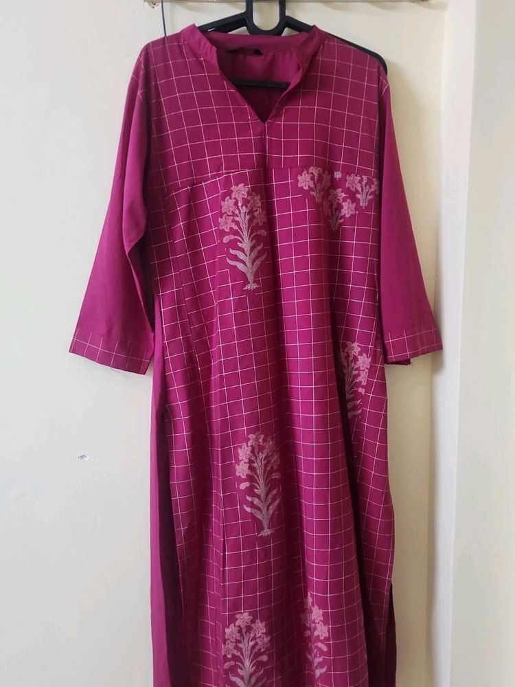 Magenta pink kurti
