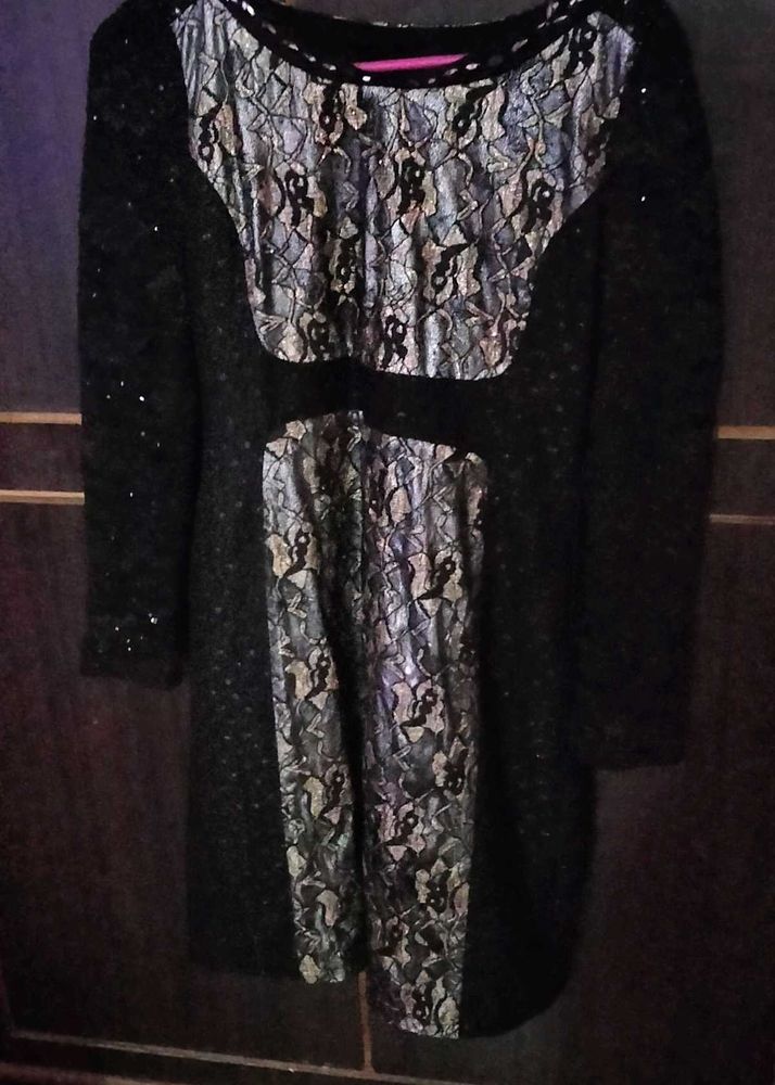 Elegant Black Lace Dress