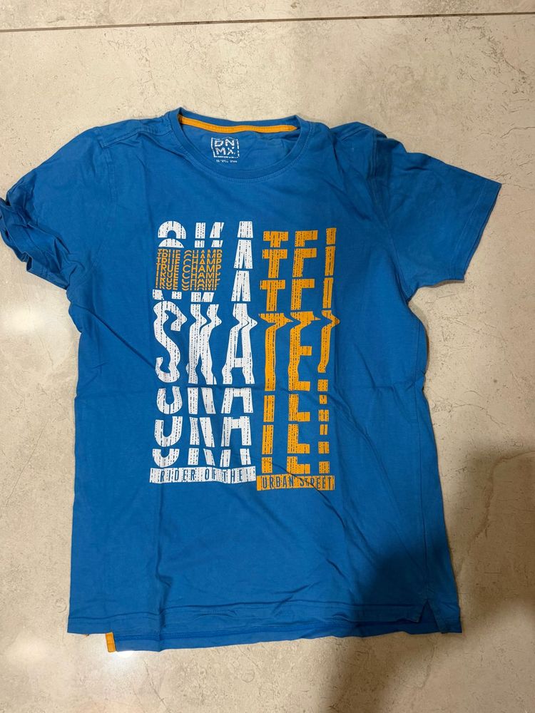 DNMX Trends Blue SKATE Graphic T-Shirt