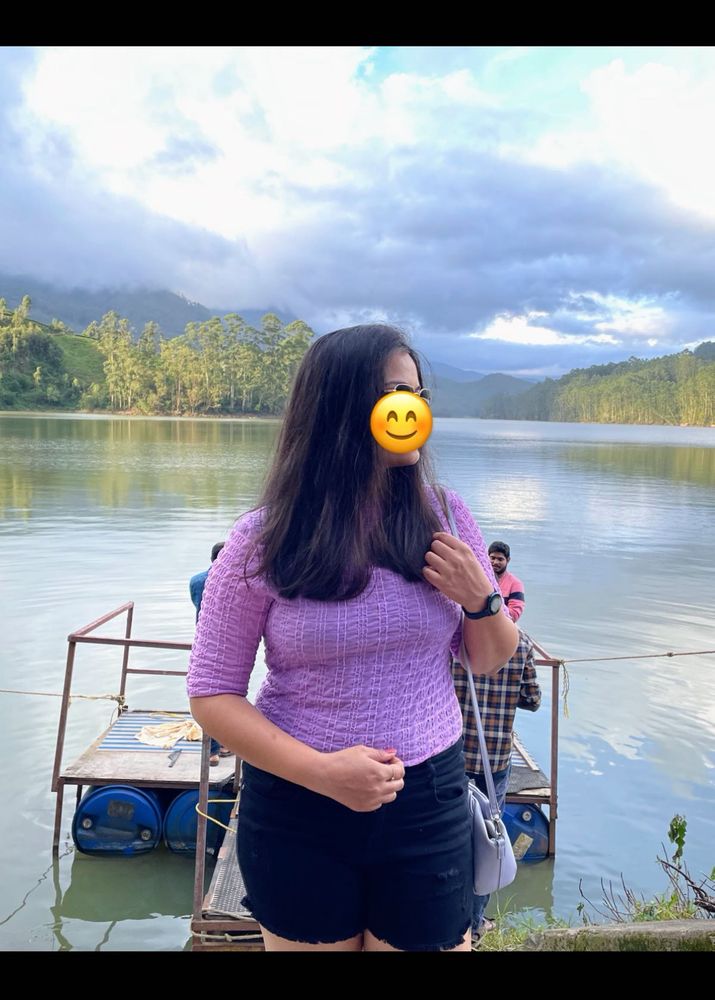 Lilac Textured Knit Top