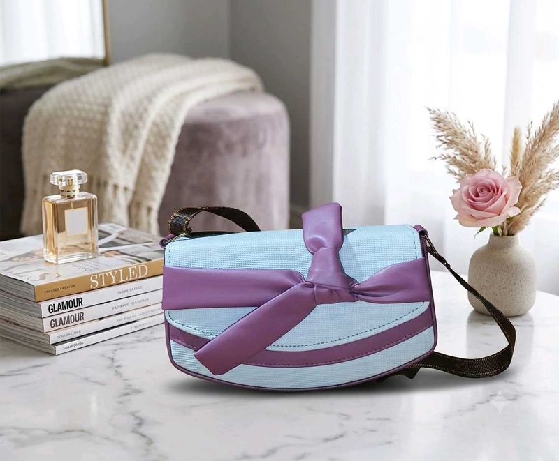 Premium Dual Color Bow Design Sling Bag 🎉