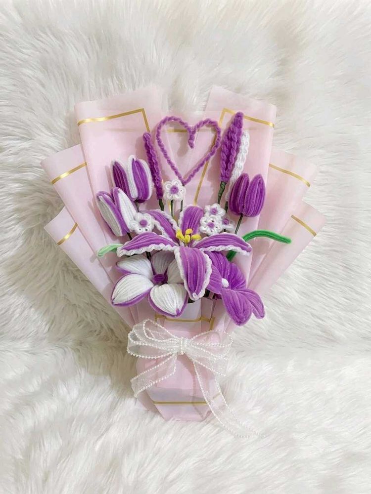 Handmade Crochet Flower Bouquet