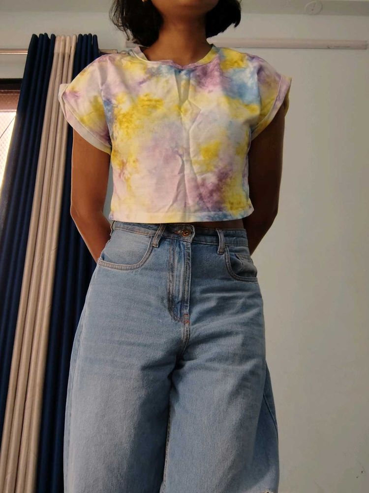 Tie-dye Cropped T-shirt