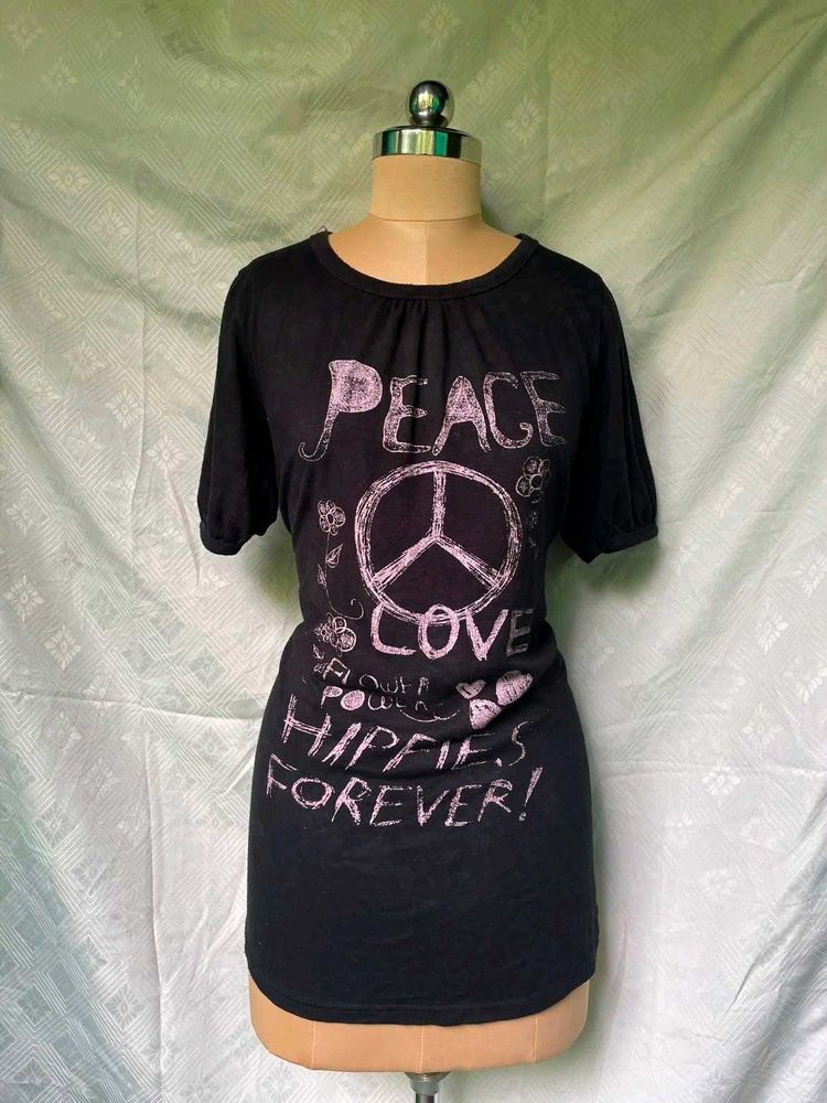 Peace Love Hippies Forever Graphic T-Shirt