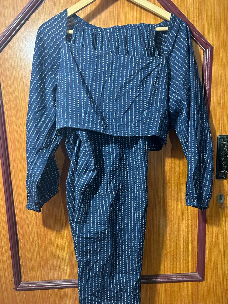Navy Blue Co Ord Set