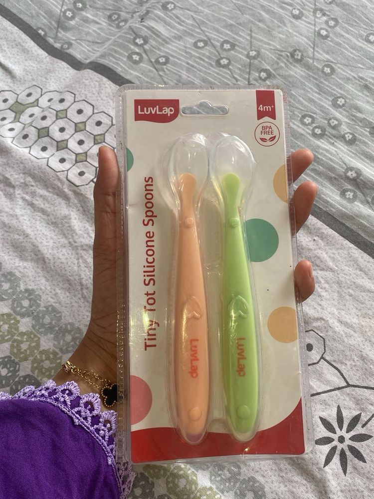 LuvLap Tiny Tot Silicone Spoons