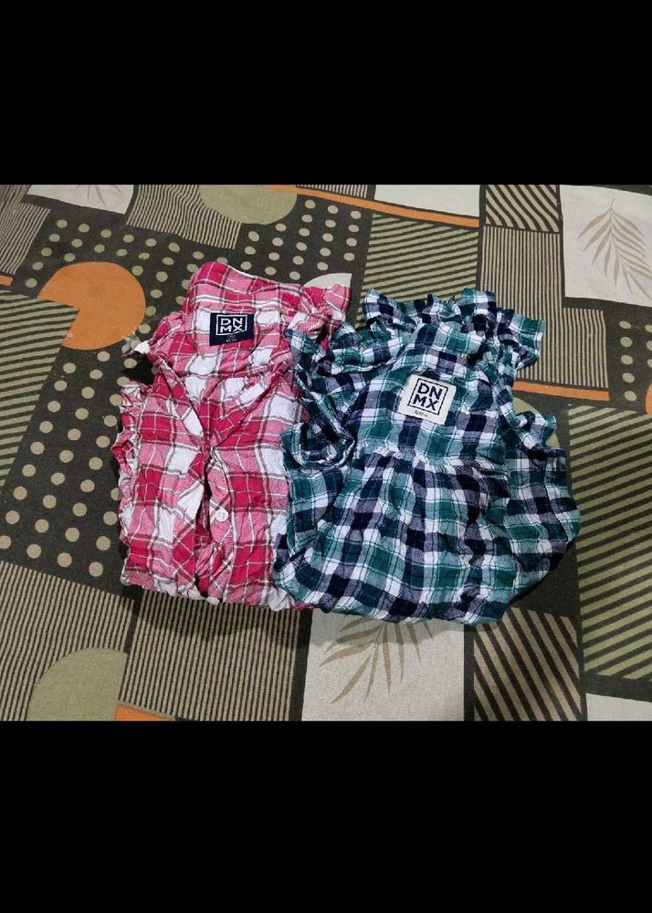 Stylish Plaid Shirts - Pack of Two