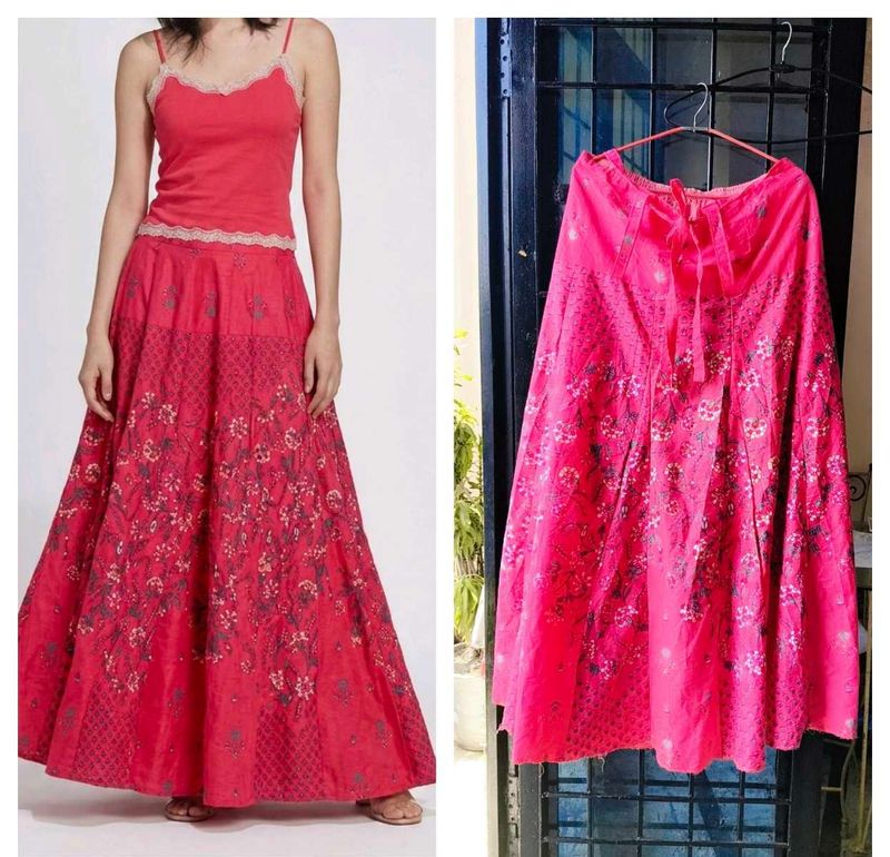 Boho Floral Print skirt with top👍