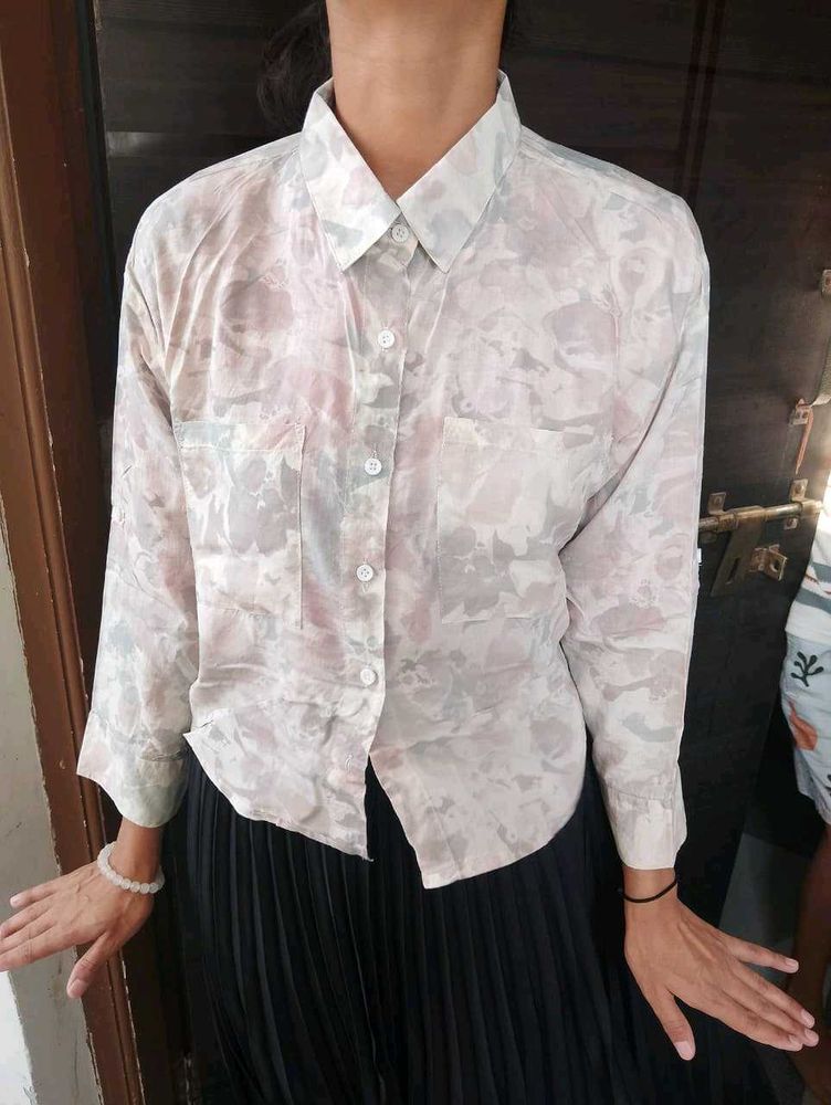 Vintage Floral Button-Up Shirt