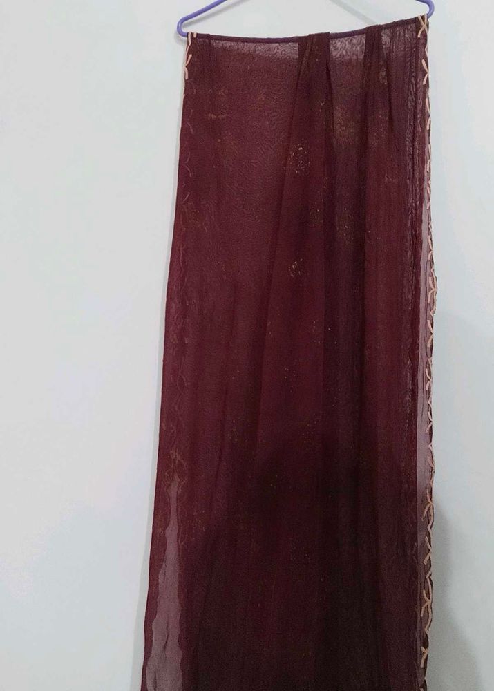 Maroon Dupatta For Women
