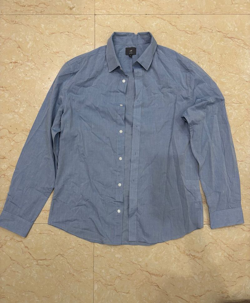 H&amp;M Light Blue Shirt