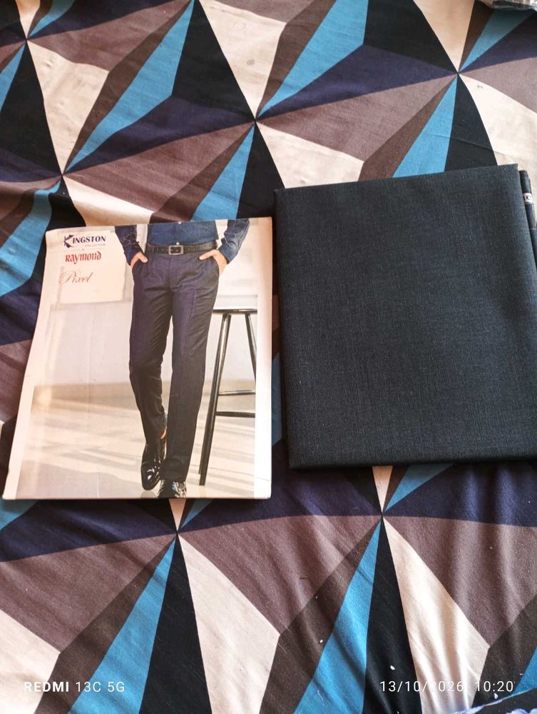 Raymond Pixel Men's Trousers Fabric