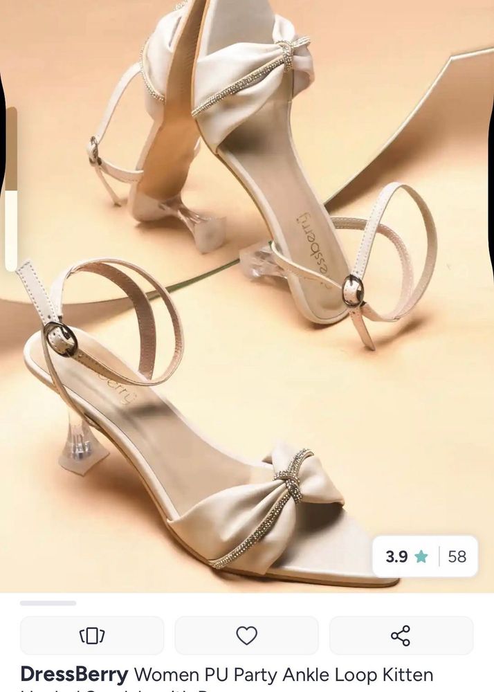 Elegant White Party Heels