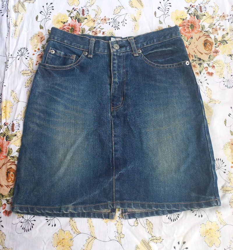 Denim Mini Skirt