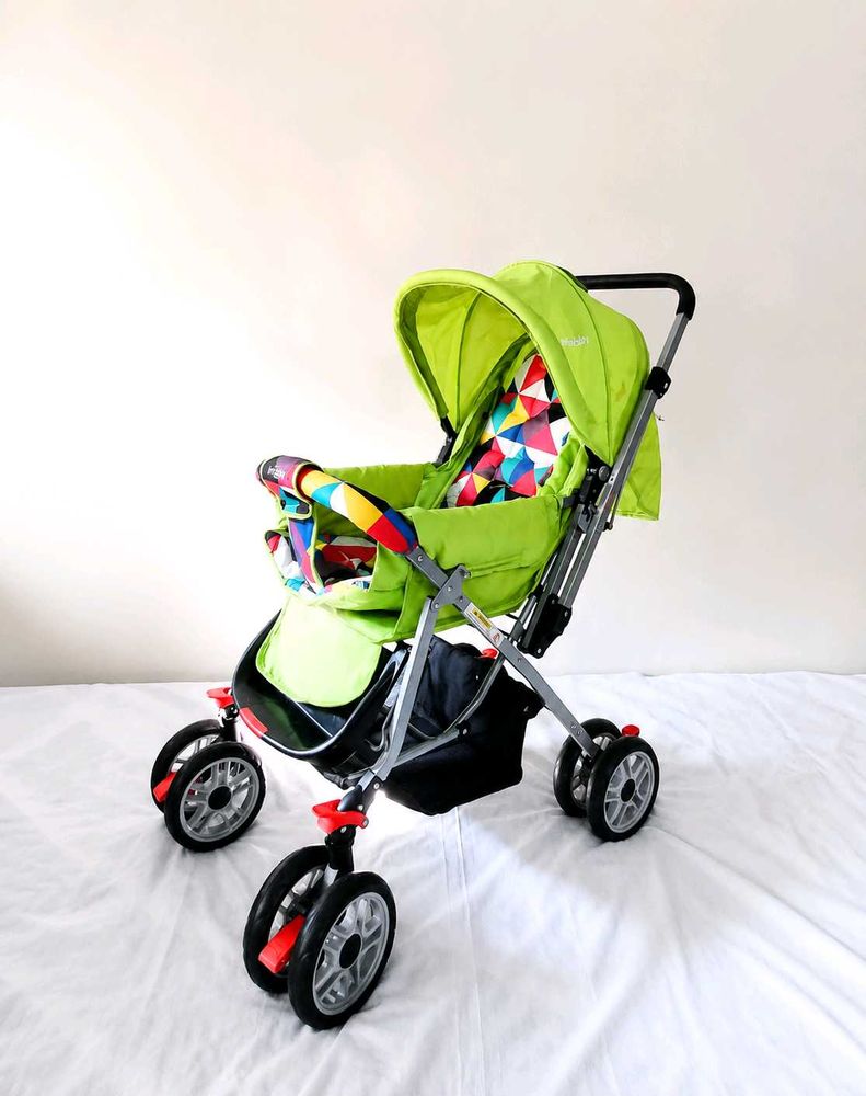 Little Pumpkin Baby Pram Reversible Handle Foldabl