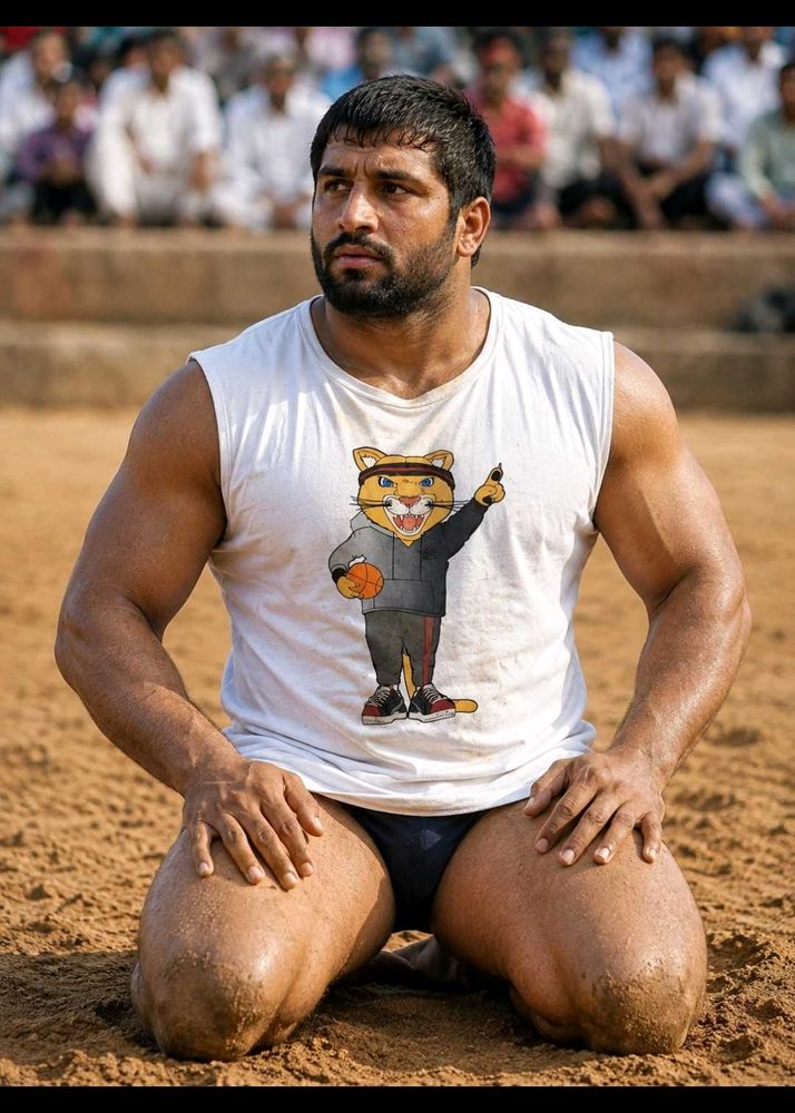 Vintage Cartoon Cat Basketball T-Shirt of 1