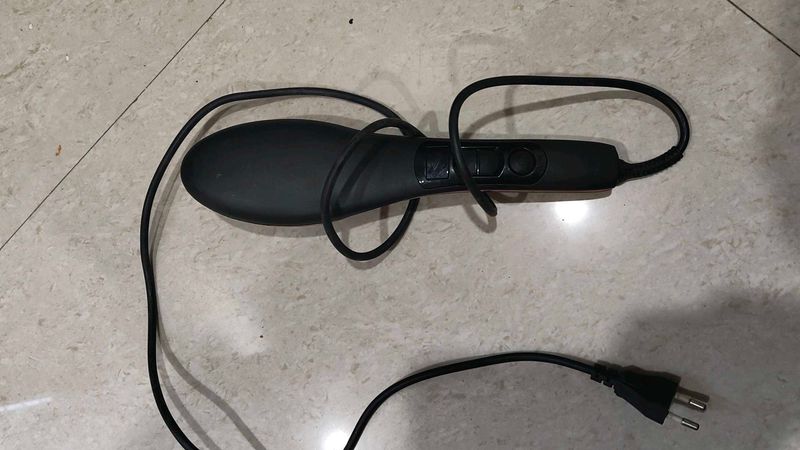 Black Electric Hair Straightener Brush