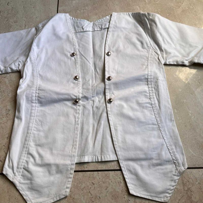 white jacket .
