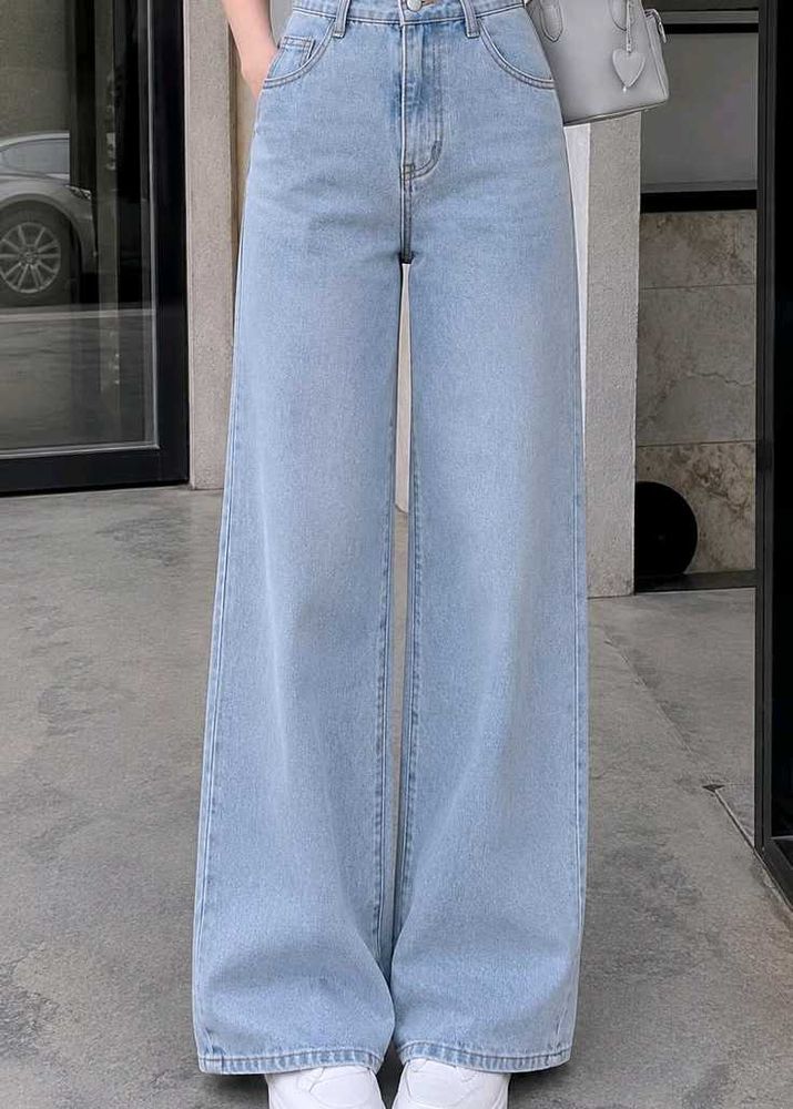 Light Wash Wide Leg Jeans All Sizes