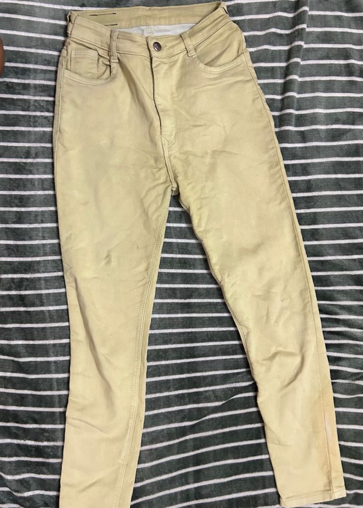 Khaki Skinny Fit Jeans