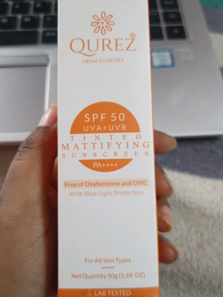 Qurez Tinted Mattifying Sunscreen SPF 50 PA++++
