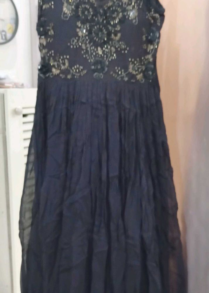 Embellished black Ethnic Gown