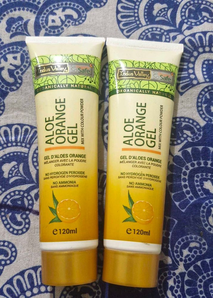 Indus Valley Aloe Orange Gel - 2 Tubes